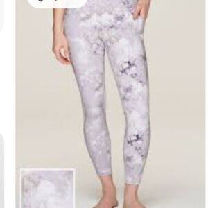 RBX Active Reebok Ocean Waves Super Soft 7/8 Legging Workout Exercise Medium